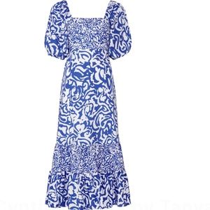 Blue and White Sun dress